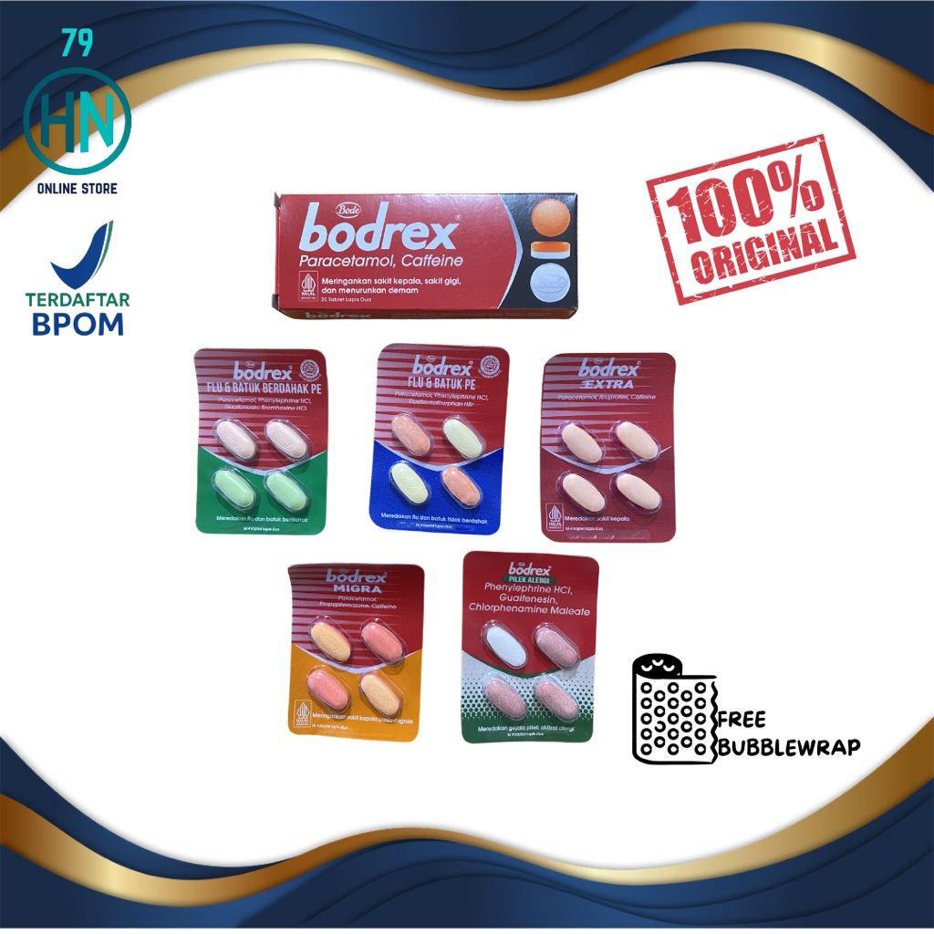 Jual Bodrex tablet all varians | Shopee Indonesia