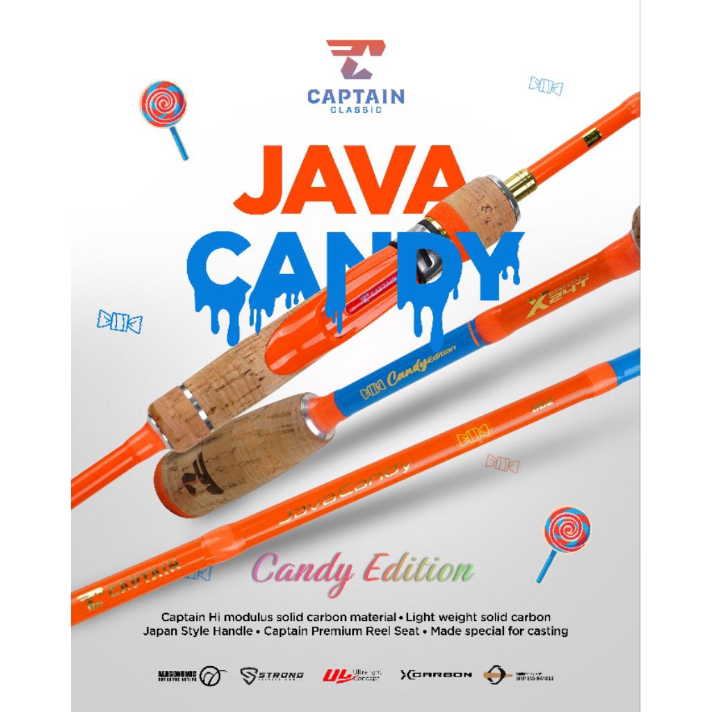 Jual Joran Pancing Carbon Solid Captain JAVA CANDY UL 198cm | Shopee ...