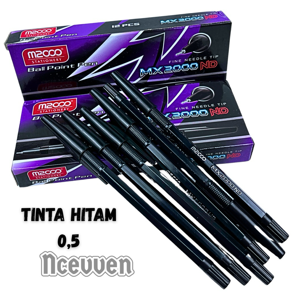 Jual bulpen ballpoint pulpen standar 3/6 pcs tulis stationery pena ...