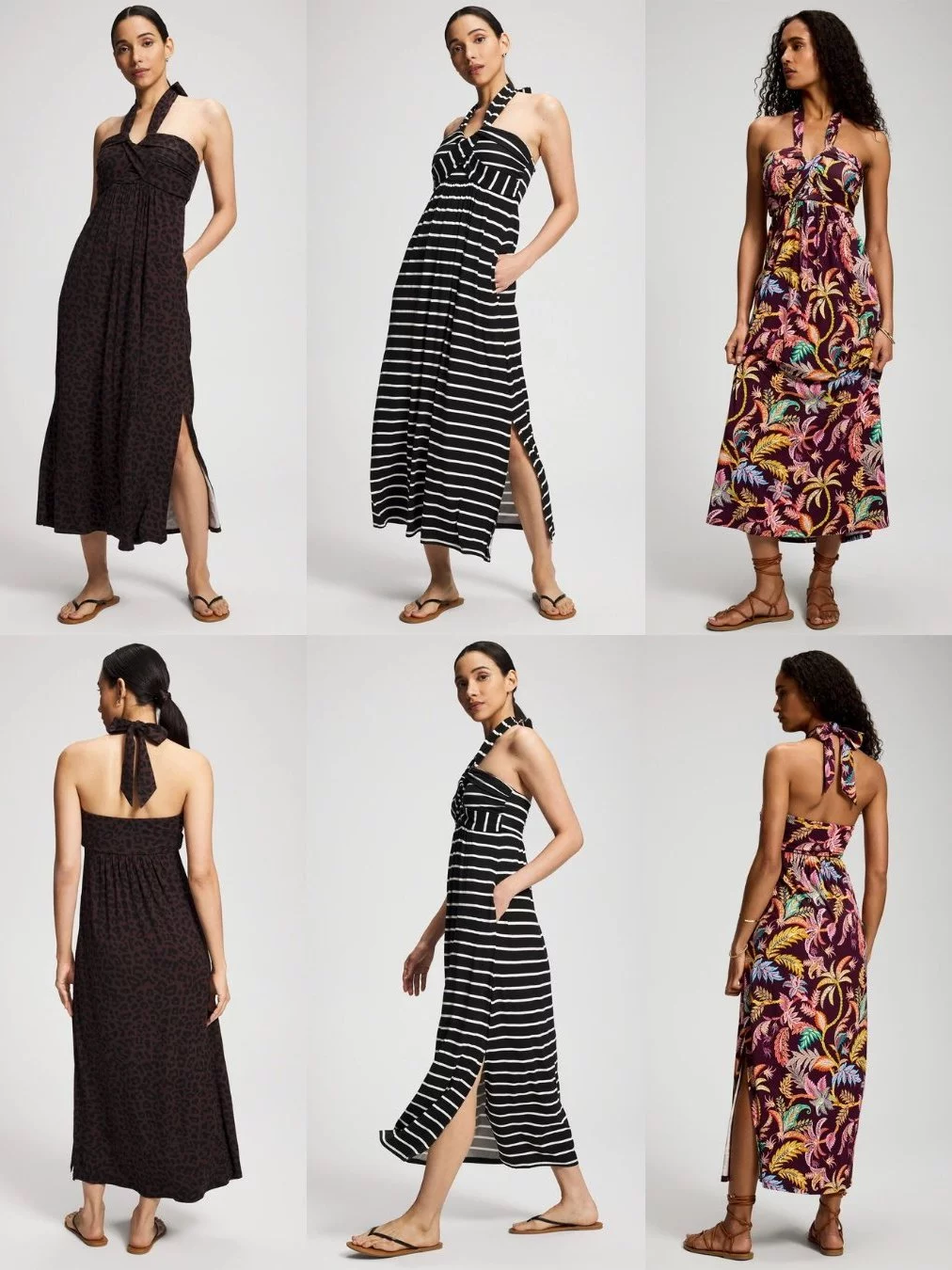 Maxi Dress Wanita SOM Twist-Front Halter Maxi Bra Dress - 2271