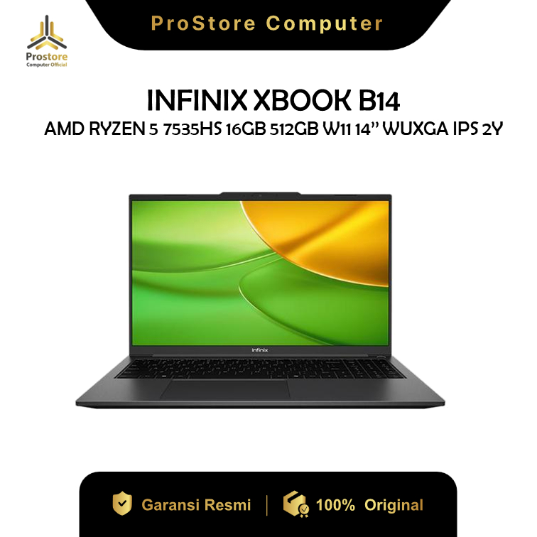 Jual NEW - INFINIX XBOOK B14 RYZEN 5 7535HS - RAM 16GB 512GB WINDOWS 11 ...