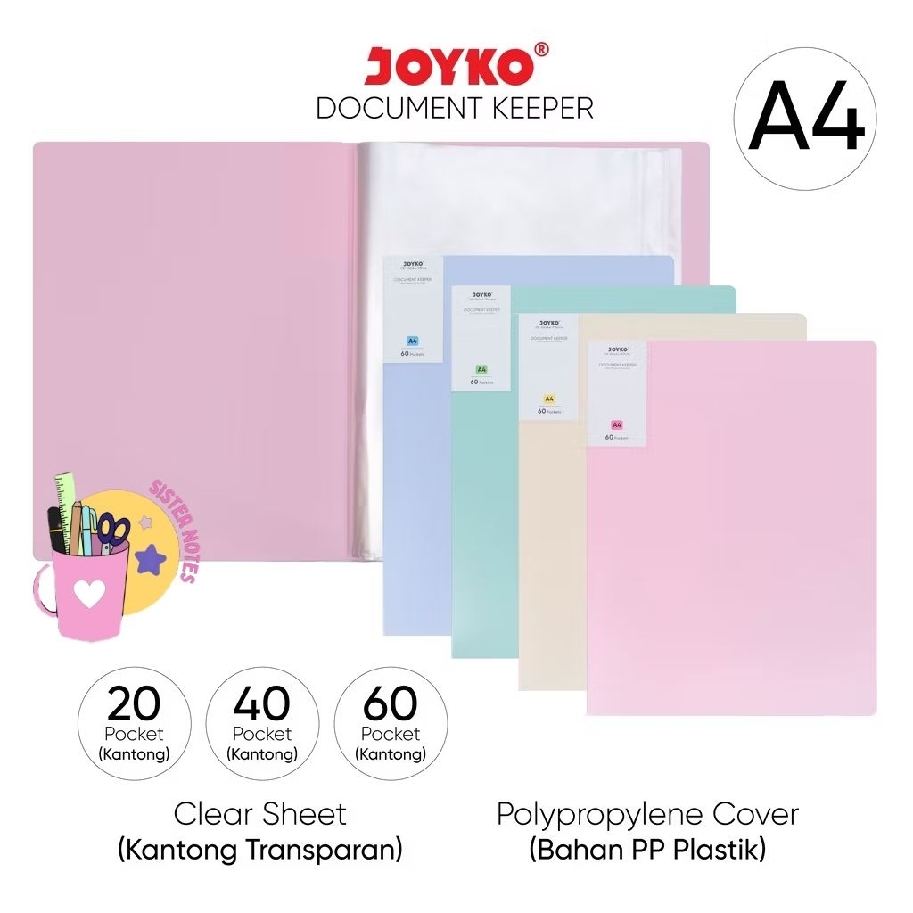 Jual SISTER NOTES / Joyko Document Keeper / Holder Map Joyko / Map File ...