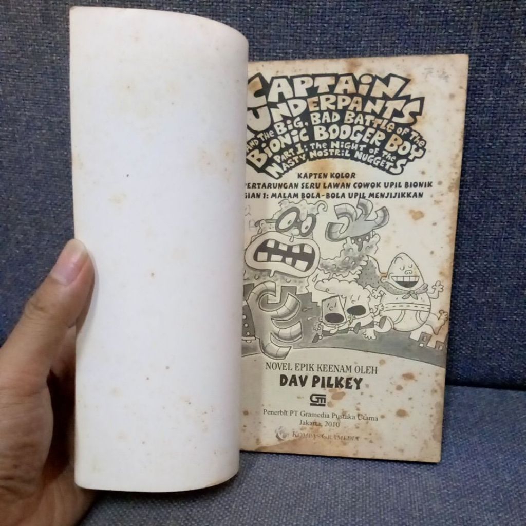 Jual CAPTAIN UNDERPANTS AND THE BIG, BAD BATTLE OF THE BIONIC BOOGER ...