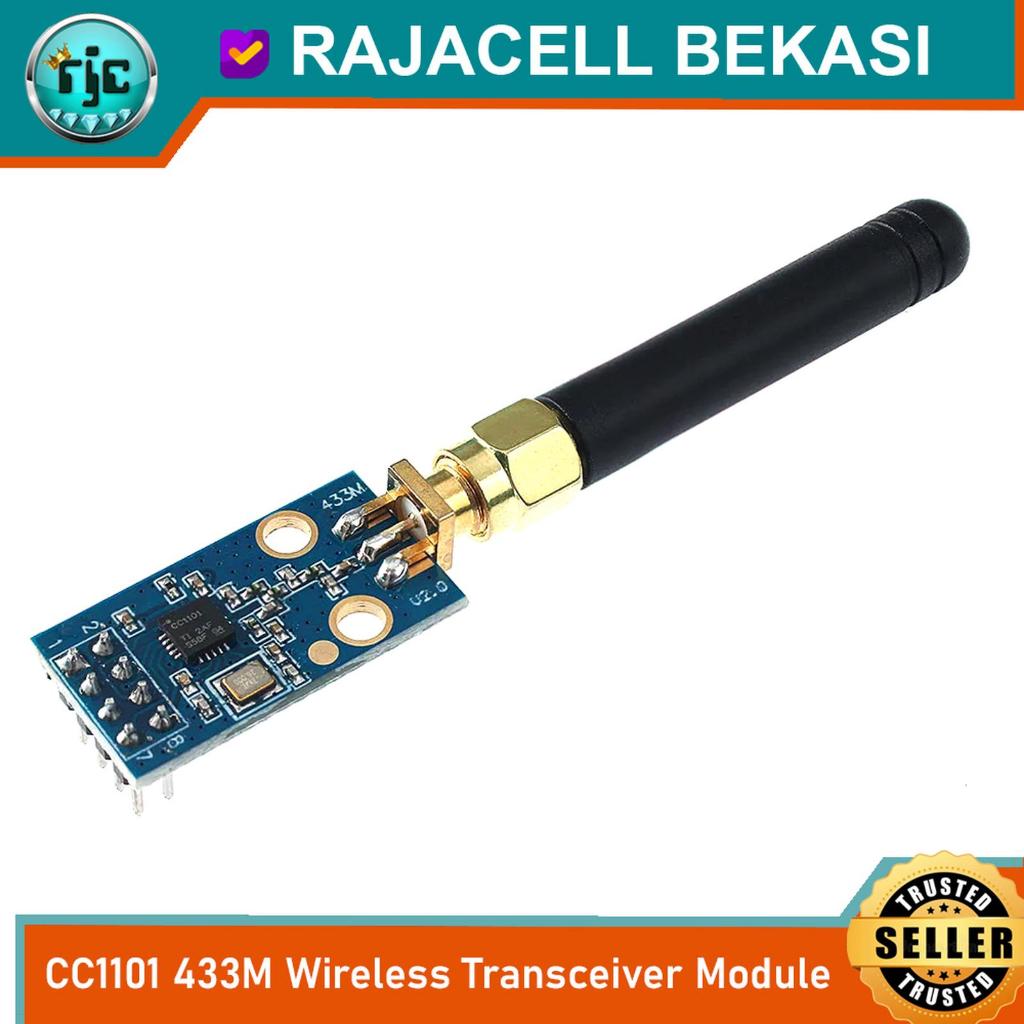 Jual CC1101 Wireless 433Mhz RF Transceiver Module dengan Antena SMA ...