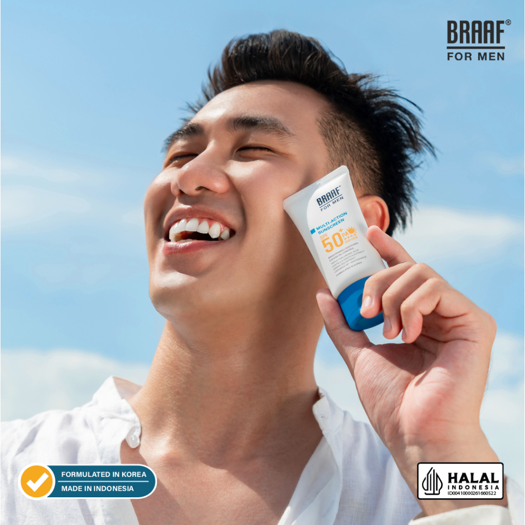 Jual BRAAF For Men Multi-Action Sunscreen SPF 50+ PA++++ 30g ...