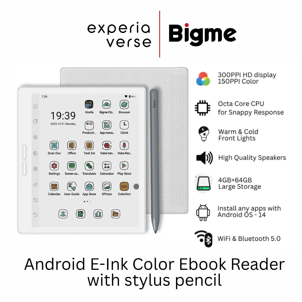 Jual Bigme B751C S Upgraded 7inch e-ink color ebook ereader with stylus ...