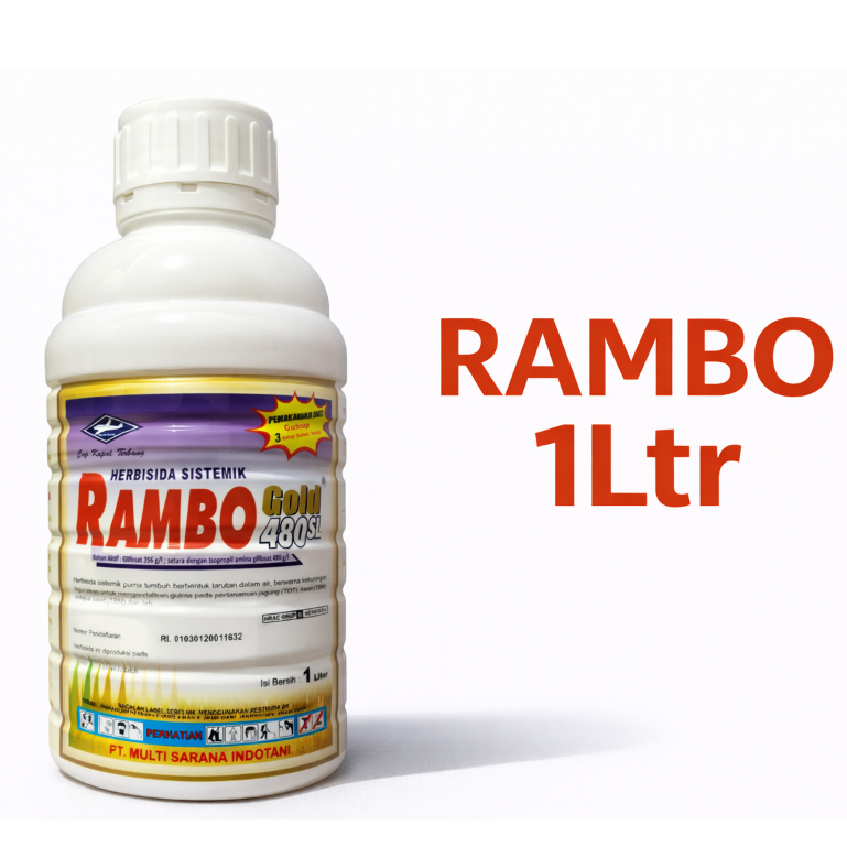 Jual Rambo Gold 1 Liter Herbisida Obat Racun Pembasmi Rumput Sangat ...