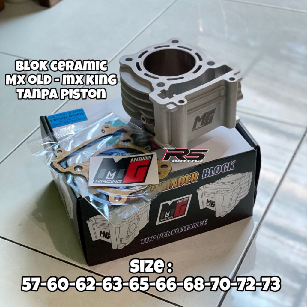Jual BLOK ONLY CERAMIC MX VIXION MX KING MODEL SIRIP 62 63 65 66 68 70 ...