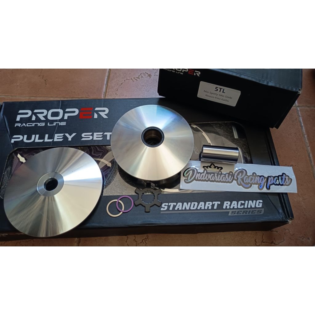 Jual PROPER RUMAH ROLLER PROPER MIO 5TL STANDART RACING/PULLEY SET ...