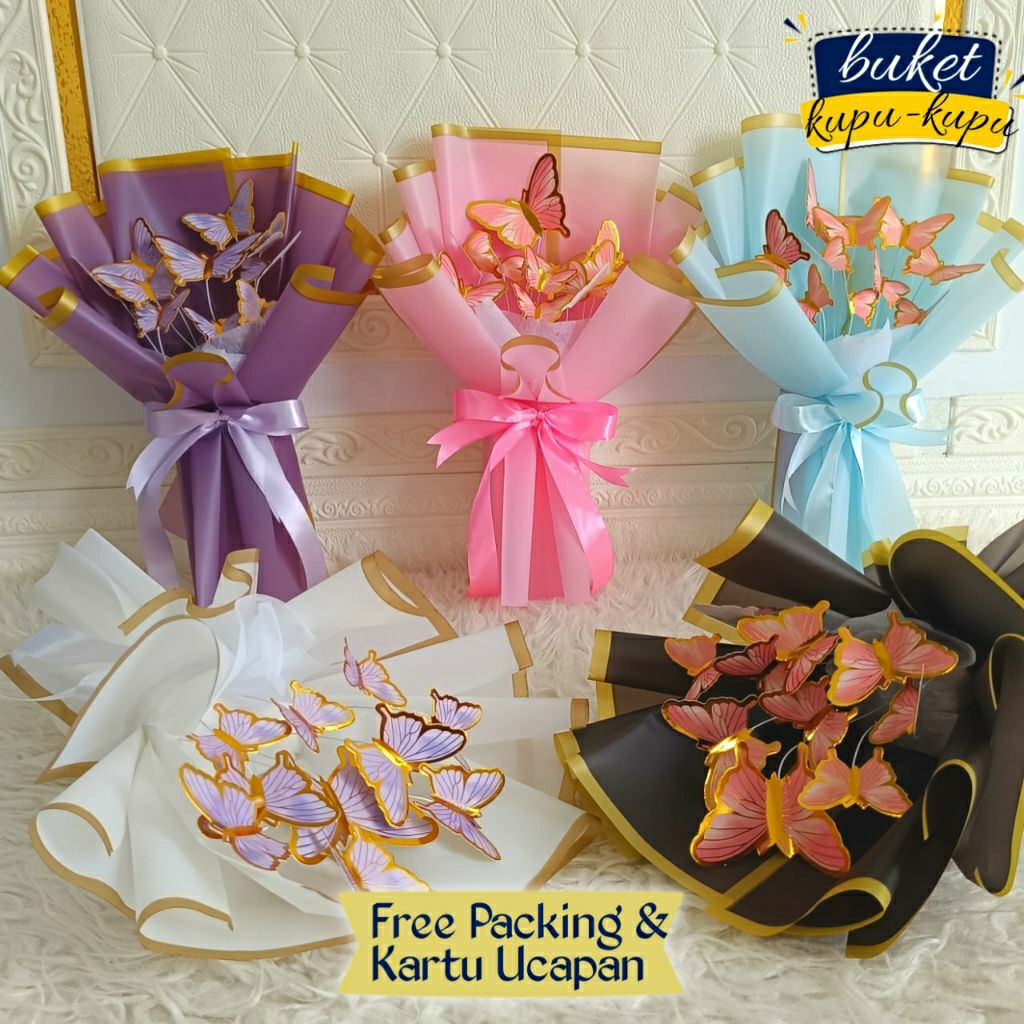 Jual Buketgarden - Buket Kupu Kupu Bucket Kupukupu Butterfly Bouquet ...