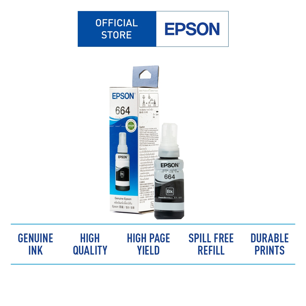 Tinta Epson T664 - Black - BK (C13T664100)