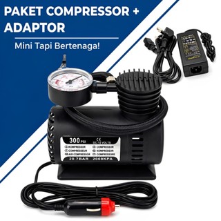 Jual Compressor Mini Listrik Dc 12V Mini Kompressor Angin+Adaptor ...
