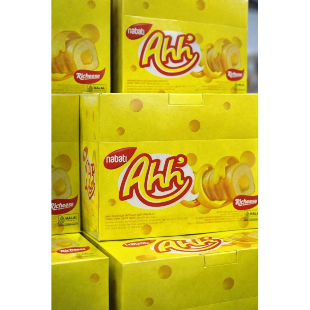 Jual Nabati Ahh Richeese Keju 1 BOX ISI 20 BKS – Snack Keju Renyah ...