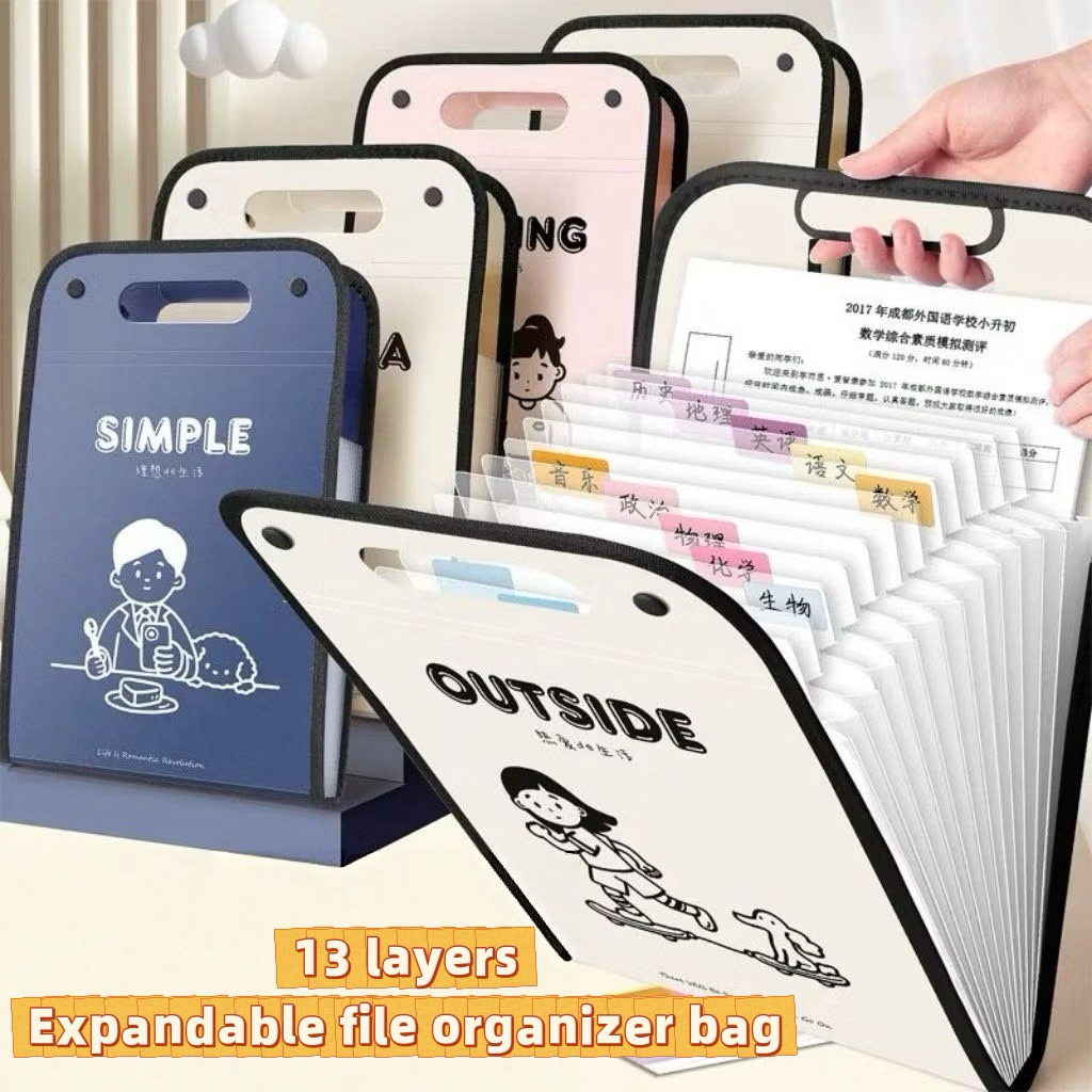 Jual (PB008) File Organizer / Multi Layer Folder Tas / Penyimpan Berkas ...