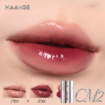 Duo Set Lip Tint Satin Glow 9 Warna Liptint Crystal Glazy Tint Tahan Lama 24H MG CL02