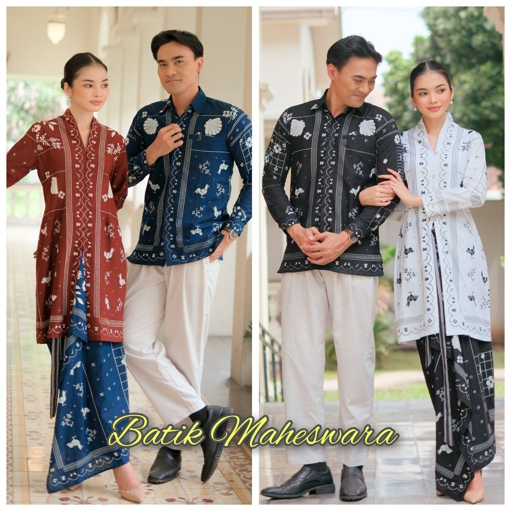 Jual Batik Maheswara - Set Blouse Rok Katun Couple Raya Series Kirana ...