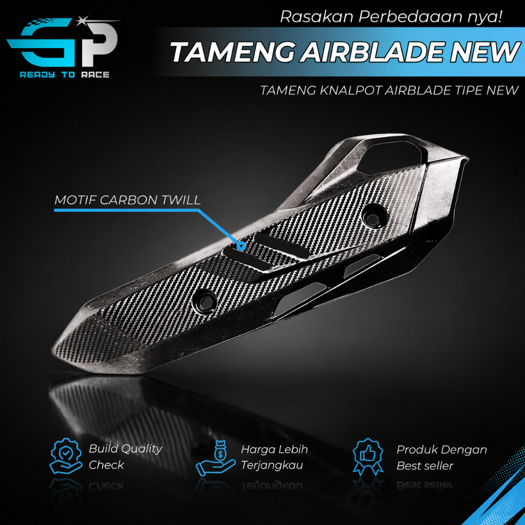 TAMENG KNALPOT AIRBLADE NEW GEN 2 CARBON TAMENG AIRBLADE VARIO 125 150 PCX 160 150 ADV 150 160 GASSP