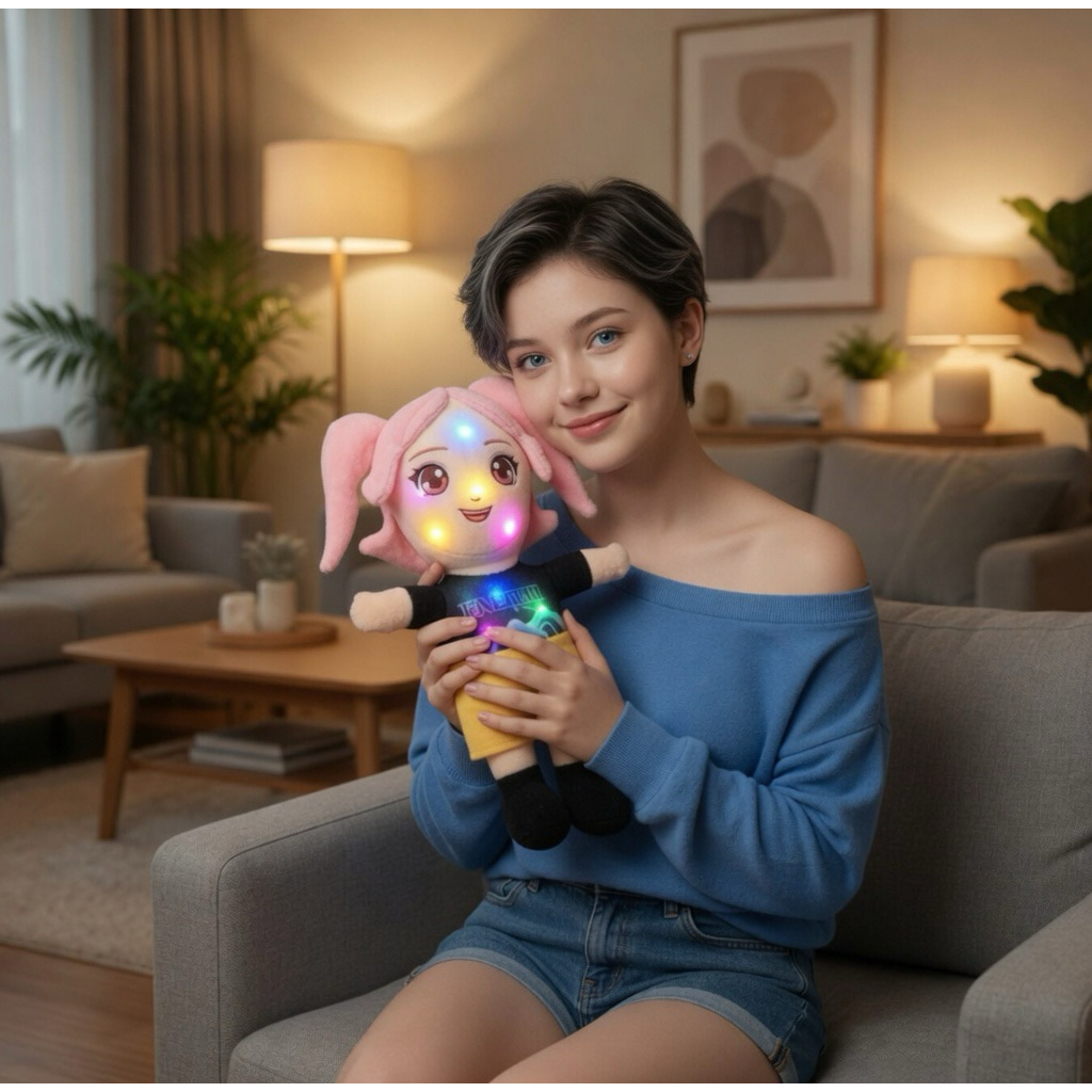 Jual boneka Rumi Mira Zoey 30cm pakai lampu led karakter kpop demon ...