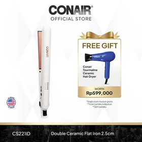 Conair Catokan Pelurus Rambut Double Ceramic 2 5cm