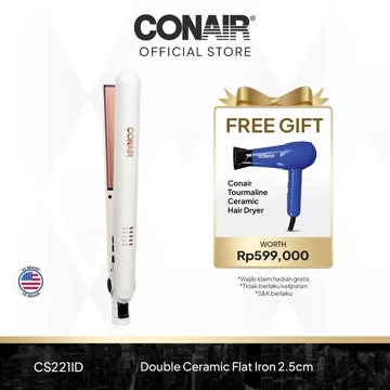Conair Catokan Pelurus Rambut Double Ceramic 2 5cm
