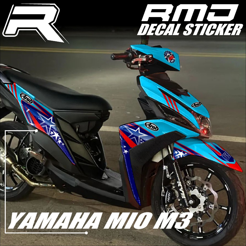 Jual COD Stiker Mio M3 Decal Striping Mio M3 / Mio Z / Mio 125 Dekal ...