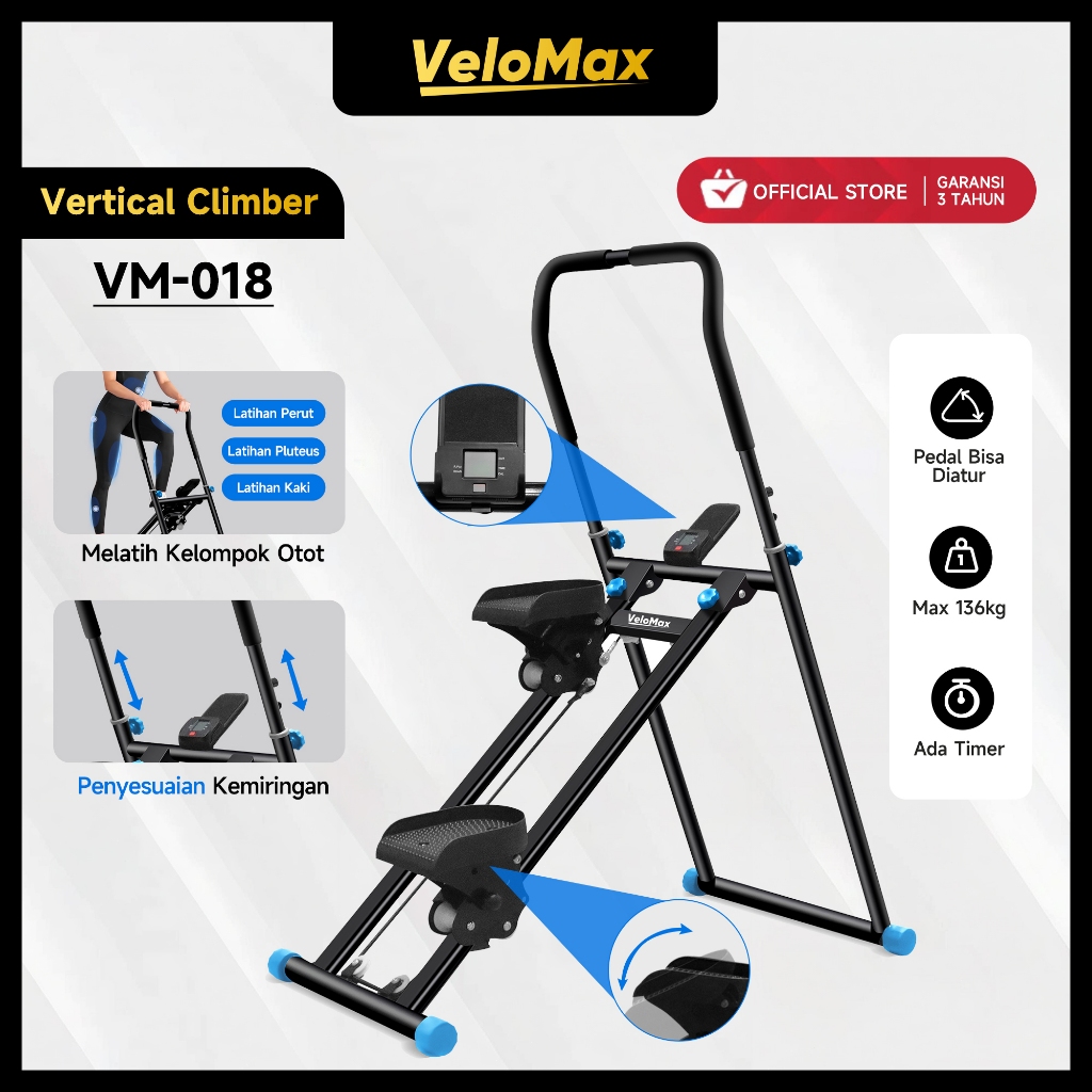VeloMax   Mesin Tangga Lipat  Mesin Stepper  Peralatan Kebugaran Aerobik