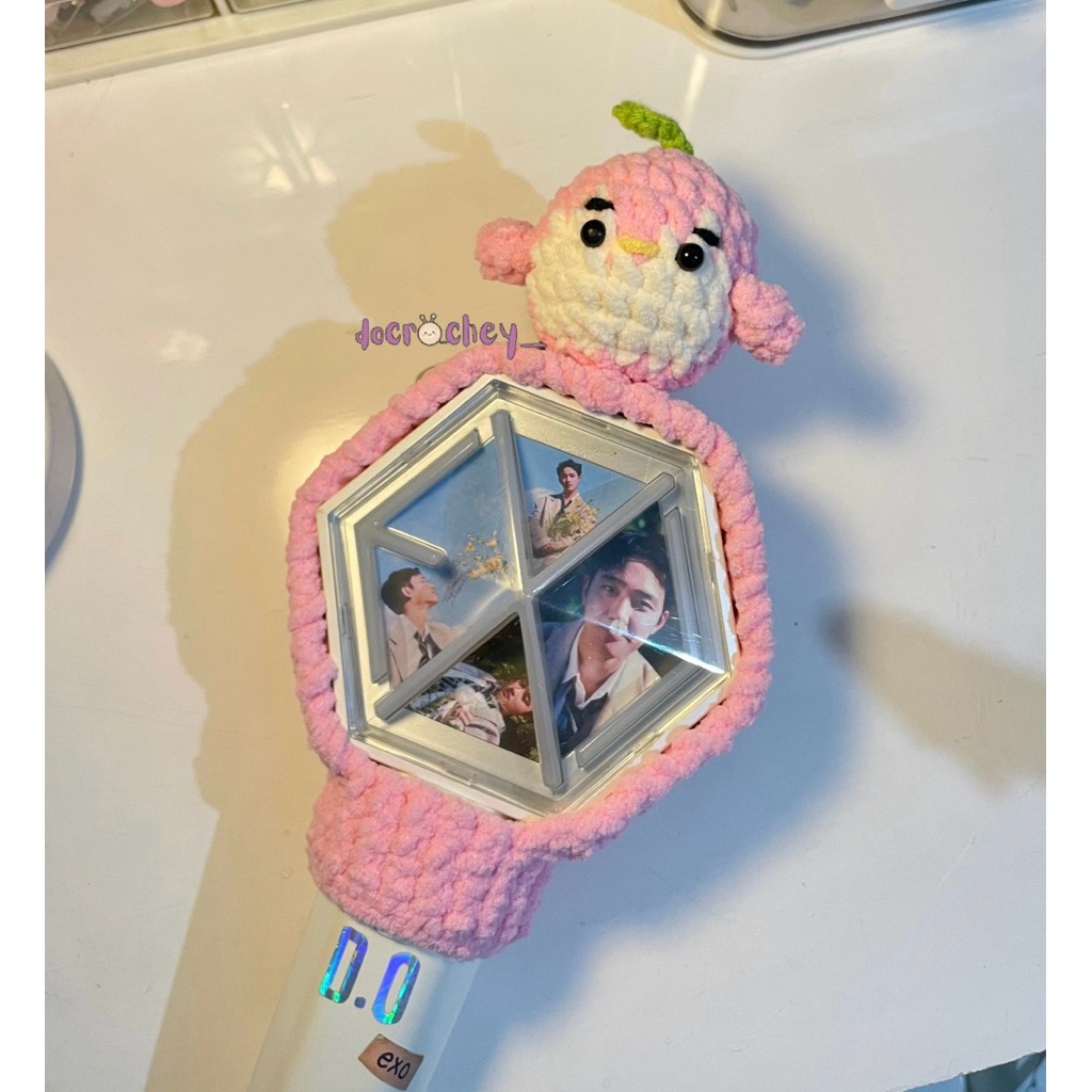 Jual [docrochey_] Cover Lightstick EXO Rajut Exoplanet 6 | Cover LS EXO ...