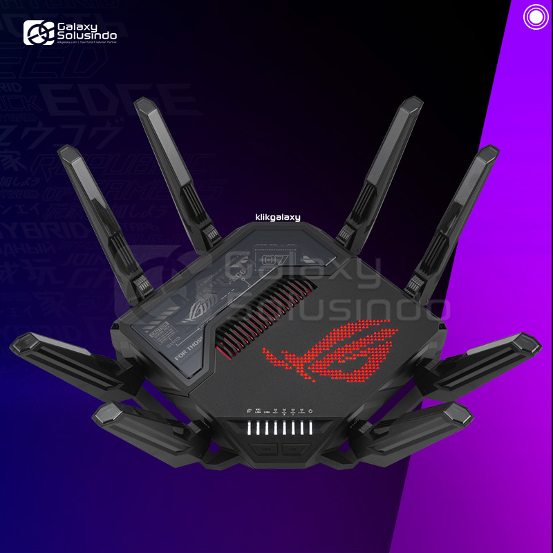 Jual ASUS ROG RAPTURE GT-BE98 BE25000 ARGB Quad Band Wifi 7 Extendable ...