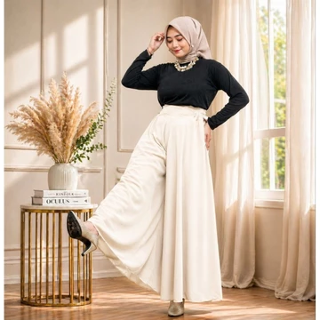 Celana Kulot Panjang Payung Lebar Wanita Muslimah Cringkel Airflow