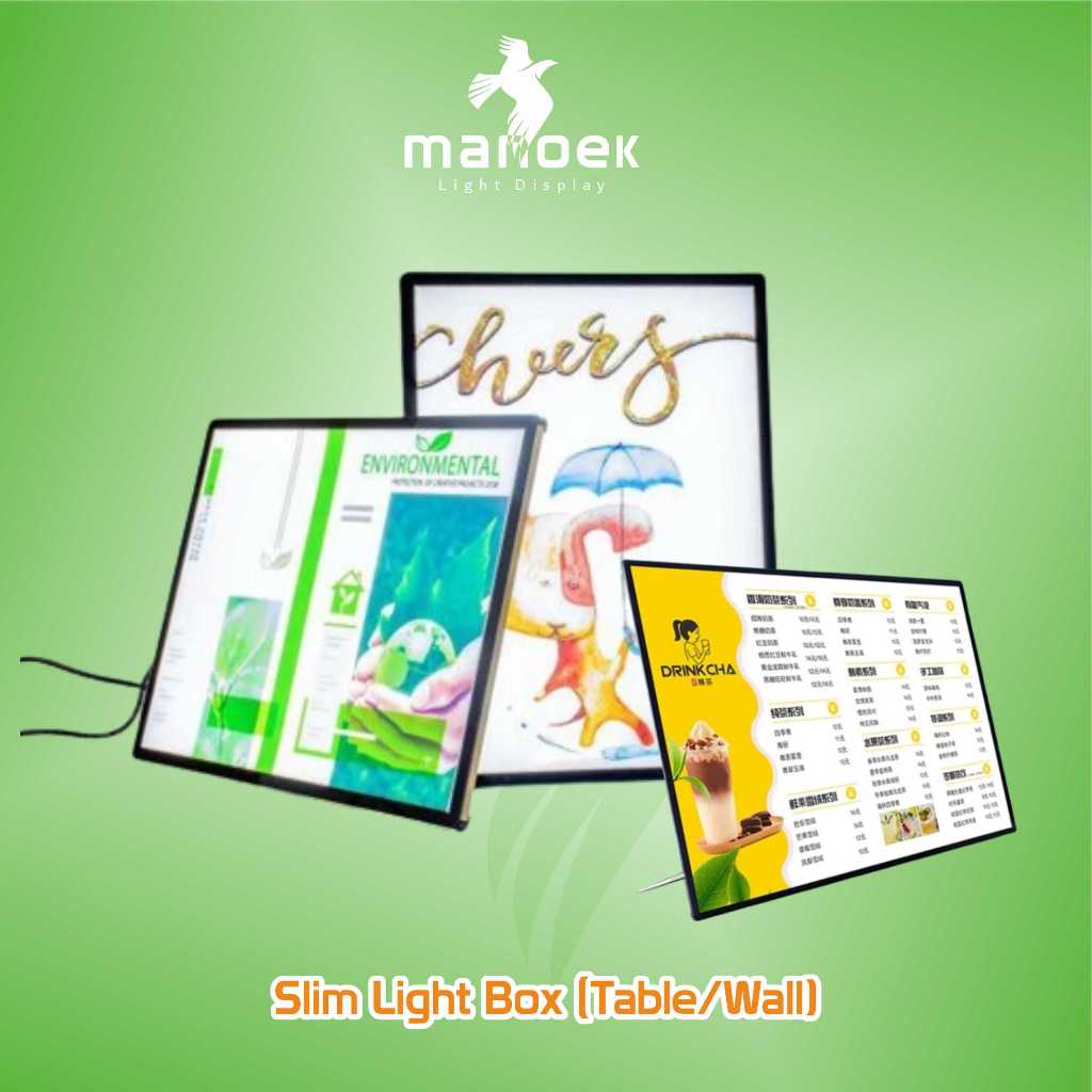Jual LED Table Stand Light Box/ Light Box Menu /Daftar Menu/Slim Light ...