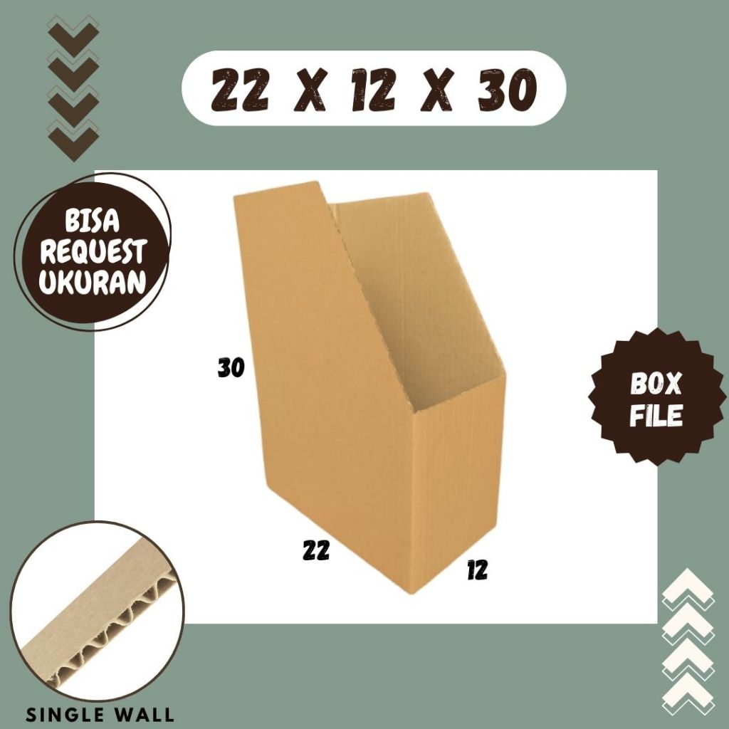 Jual Kardus File 22x12x30 Bondex Map Folder Map Bindex Partisi Box Bin ...