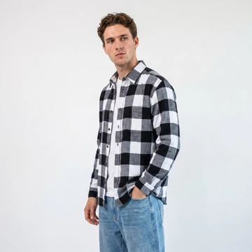 Woodsman Kemeja Flanel Monochrome Check