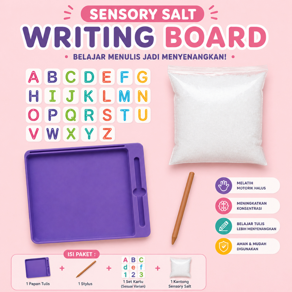 Jual [EDUFUNTOYS] Sensory Salt Tray Tracing Board Alphabet & Number ...