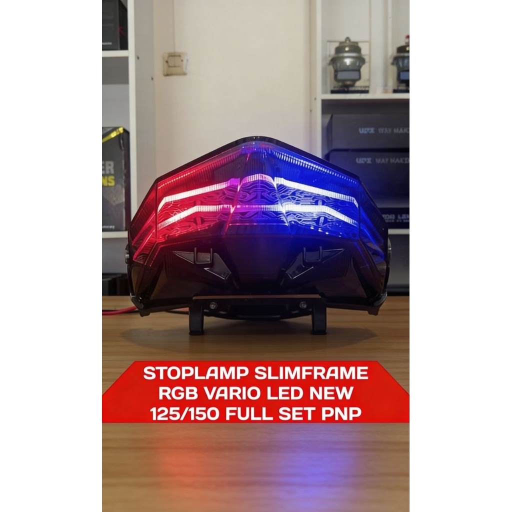 Jual STOPLAMP LAMPU REM RGB VARIO LED NEW 125 150 FULL SET PNP | Shopee ...