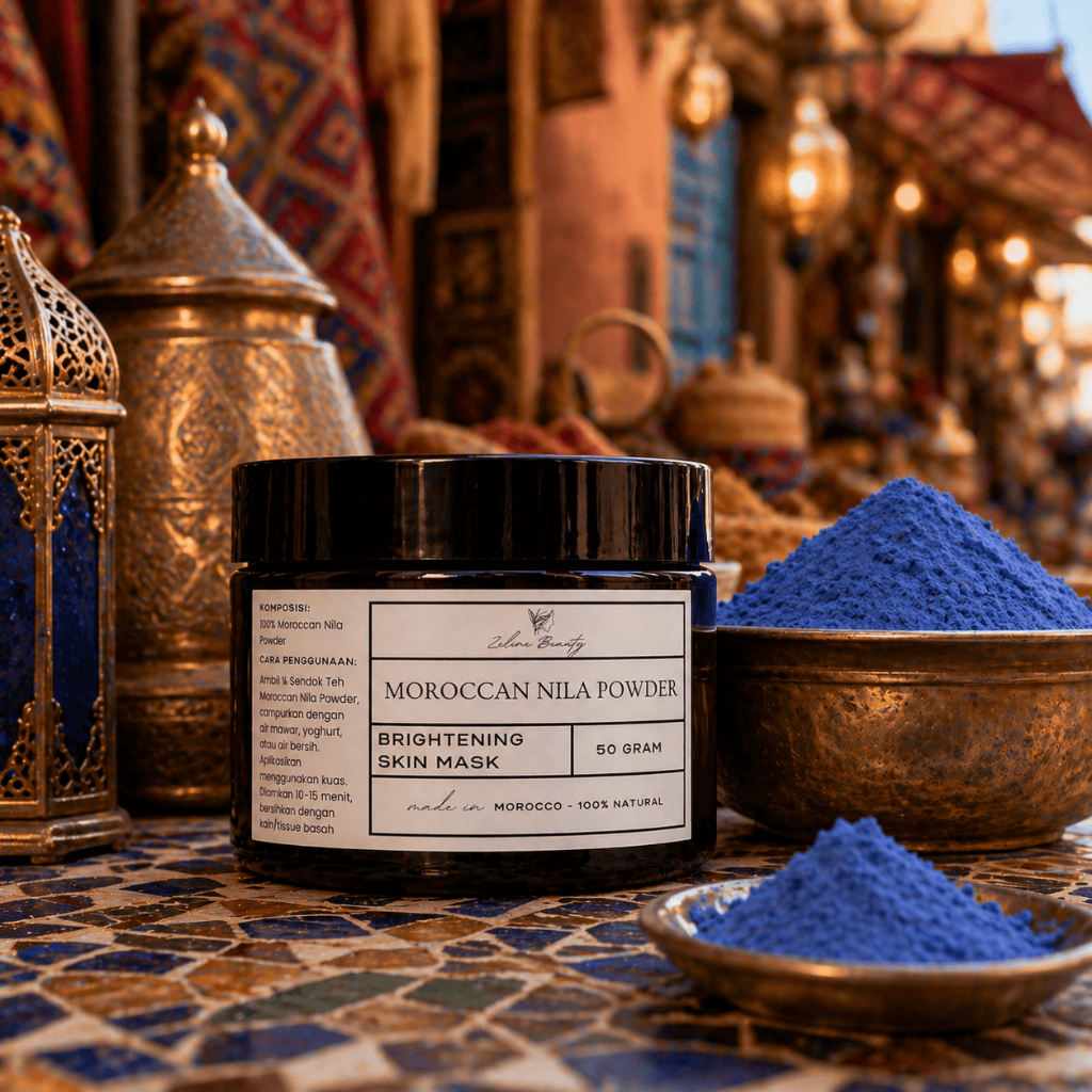Jual Nila Powder Asli Maroko Biru Blue Brightening Nila Powder | 100% ...