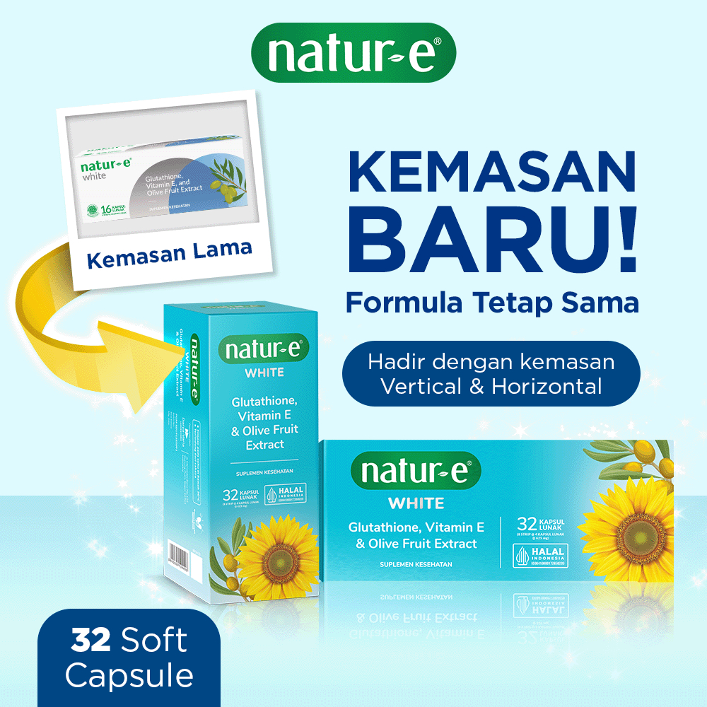 natur e glutathione Jual Natur-E Soft Capsule - WHITE Natural Vitamin E 100 IU 32s & White 32s  - Suplemen Kecantikan Dengan Vitamin E & Glutathione