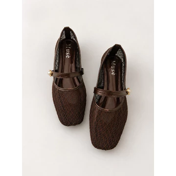 Muse Alma Mary Jane Flat Shoes Wanita – Nyaman Dipake Seharian Anti Gerah Ringan Empuk Garansi