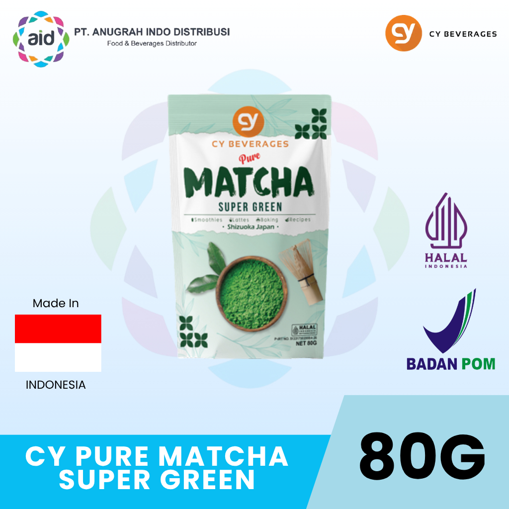 Jual CY - Matcha Super Green 80g - Matcha Premium 100% Matcha Japanesee ...