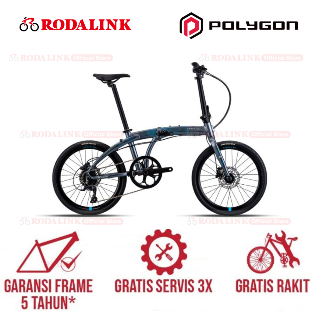 Polygon Sepeda Lipat Urbano 5 - Sepeda Lipat Ringan & Praktis untuk Mobilitas Harian | Folding Bike