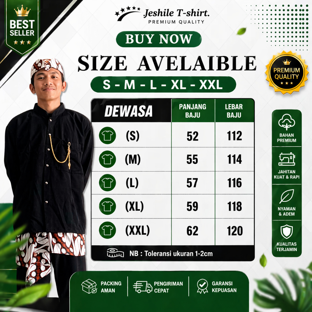 Jual BAJU BASOFI ADAT JAWA TIMUR COCOK UNTUK FORMAL KANTOR DAN ...