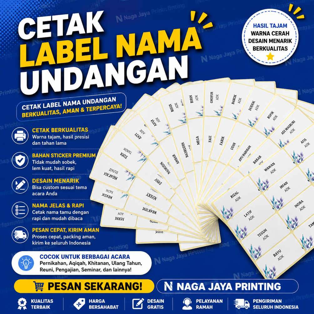 Jual Cetak Label Undangan 103 / Cetak Sticker Label Undangan | Shopee ...