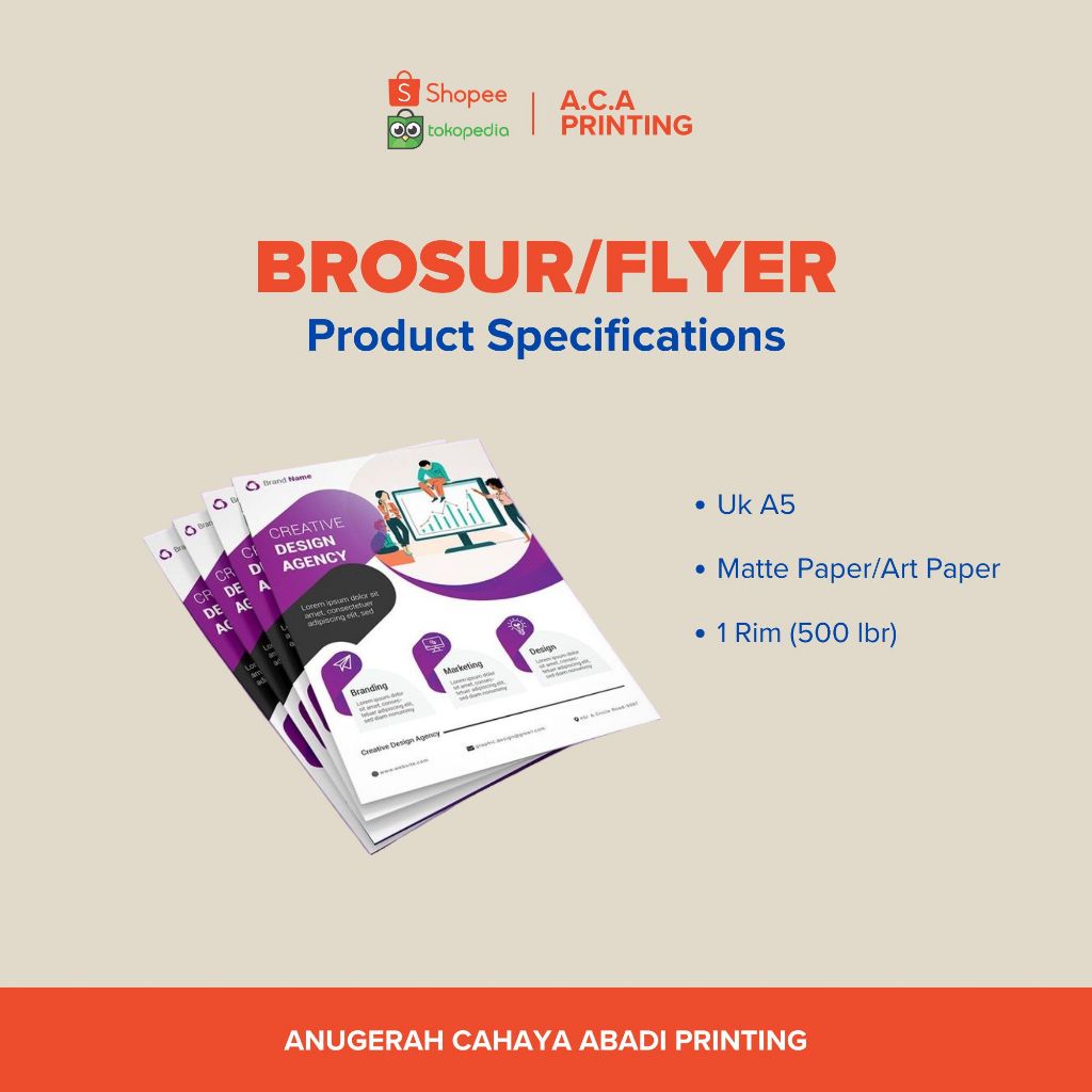 Jual BROSUR/FLYER A5 1 RIM | Shopee Indonesia