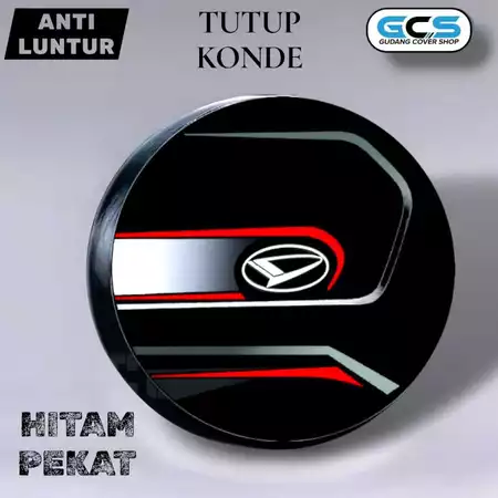Sarung Cover Ban Serep Terios Full Black Polos Bahan Kulit Tebal Waterproof Pelindung Ban Cadangan Mobil Terios Lama Dan Baru Sarung Ban Mobil Anti Jamur