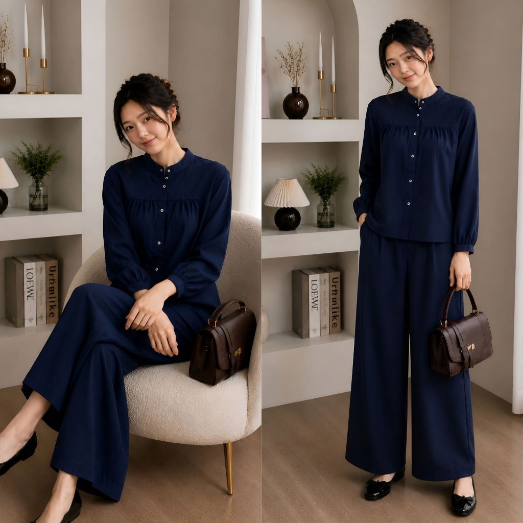 One Set Setelan Rayon Bella Series 6
