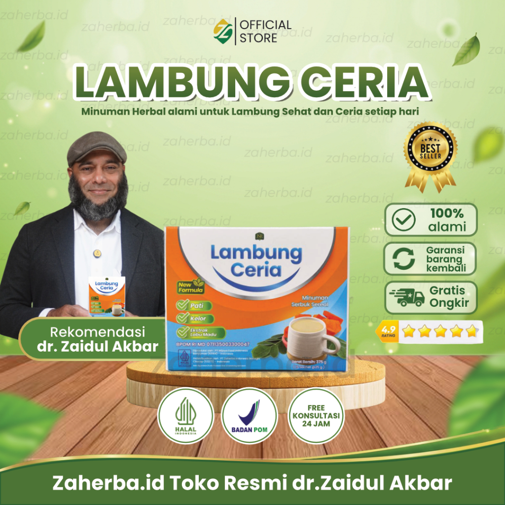 LAMBUNG CERIA NEW FORMULA JSR dr Zaidul Akbar ATASI MASALAH GERD/MAAG/ASAM LAMBUNG