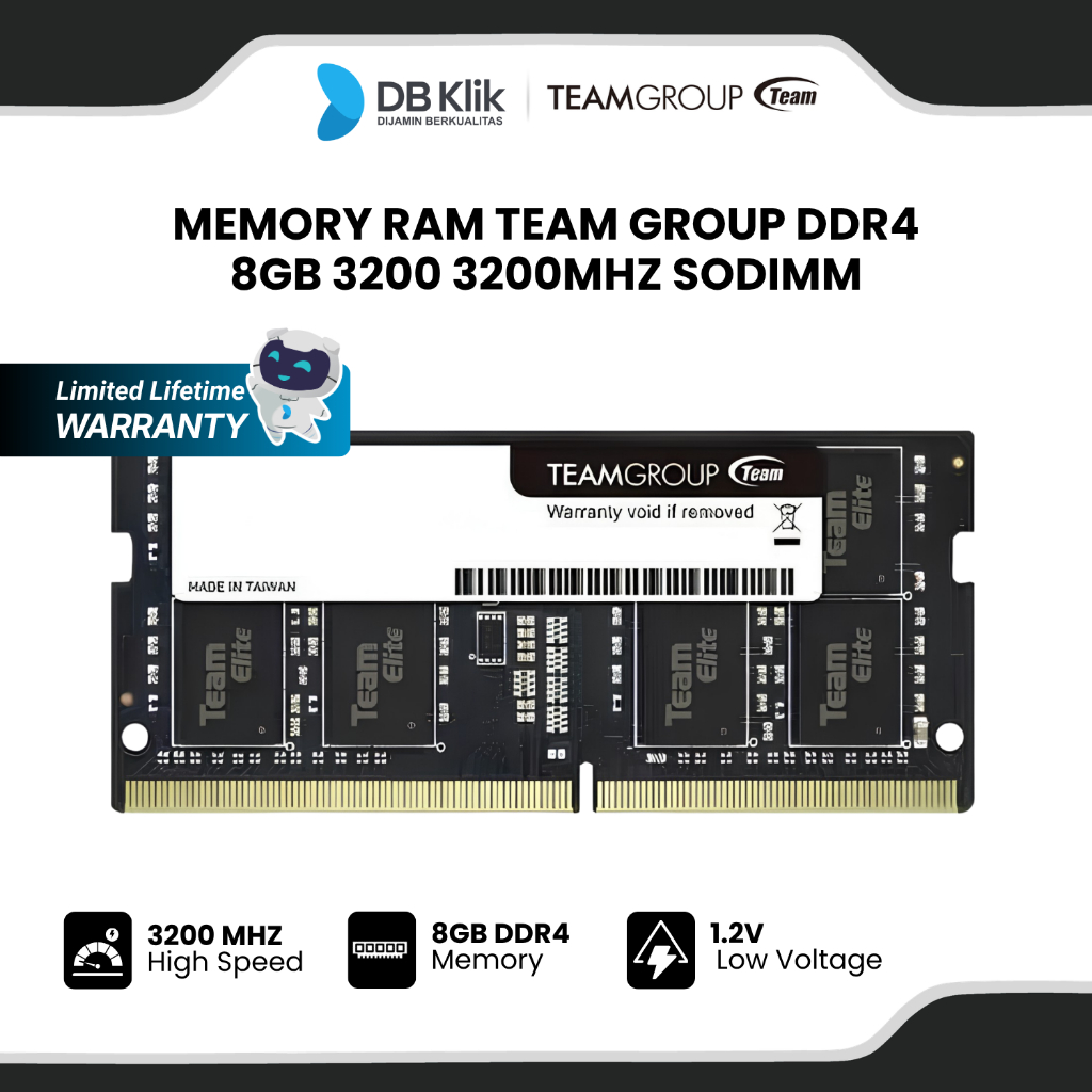 Jual Memory RAM Team Group DDR4 8GB 3200 3200MHz SODIMM | Shopee Indonesia