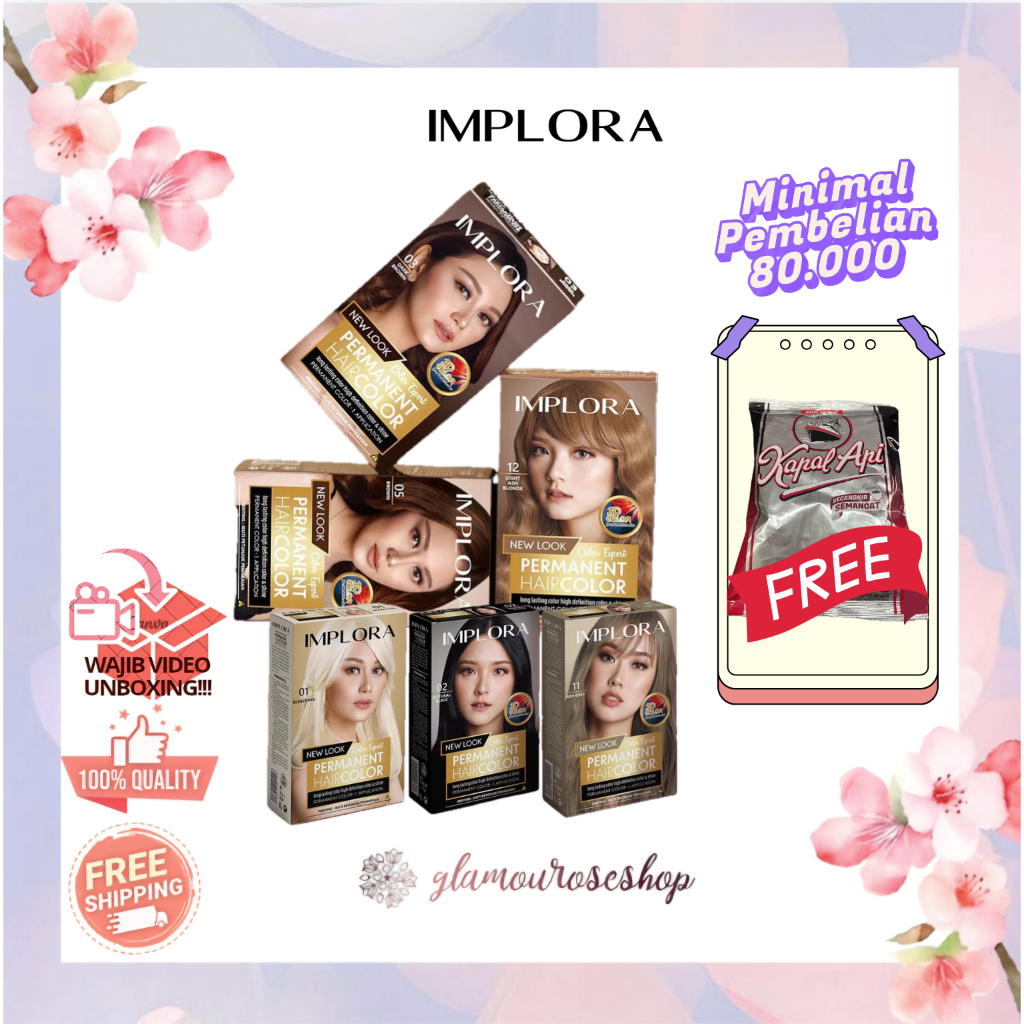 Jual Implora New Permanent Hair Color | Shopee Indonesia