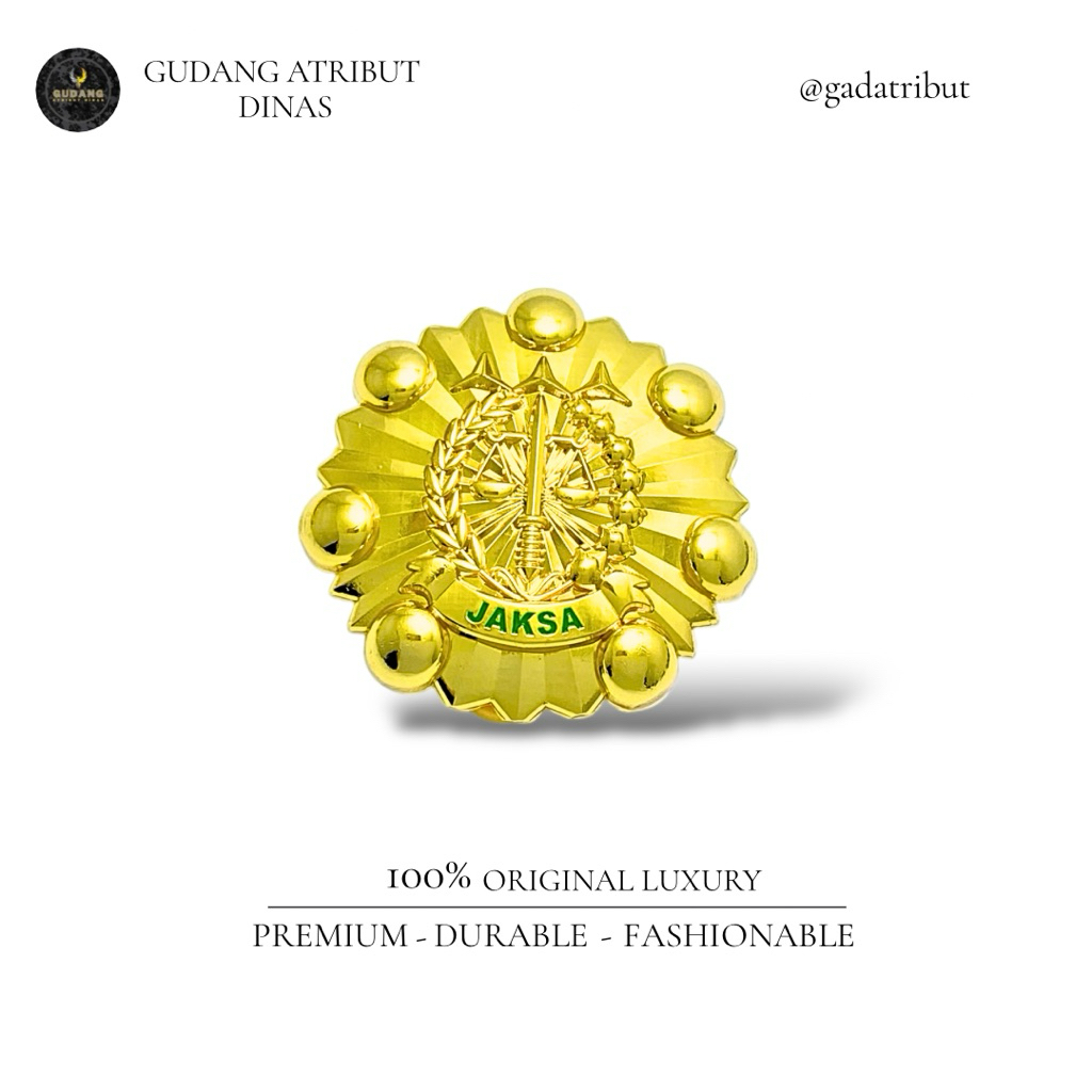 Jual 100% LUXURY Pin Kewenangan Jaksa / Pin Kewenangan Jaksa Luxury ...
