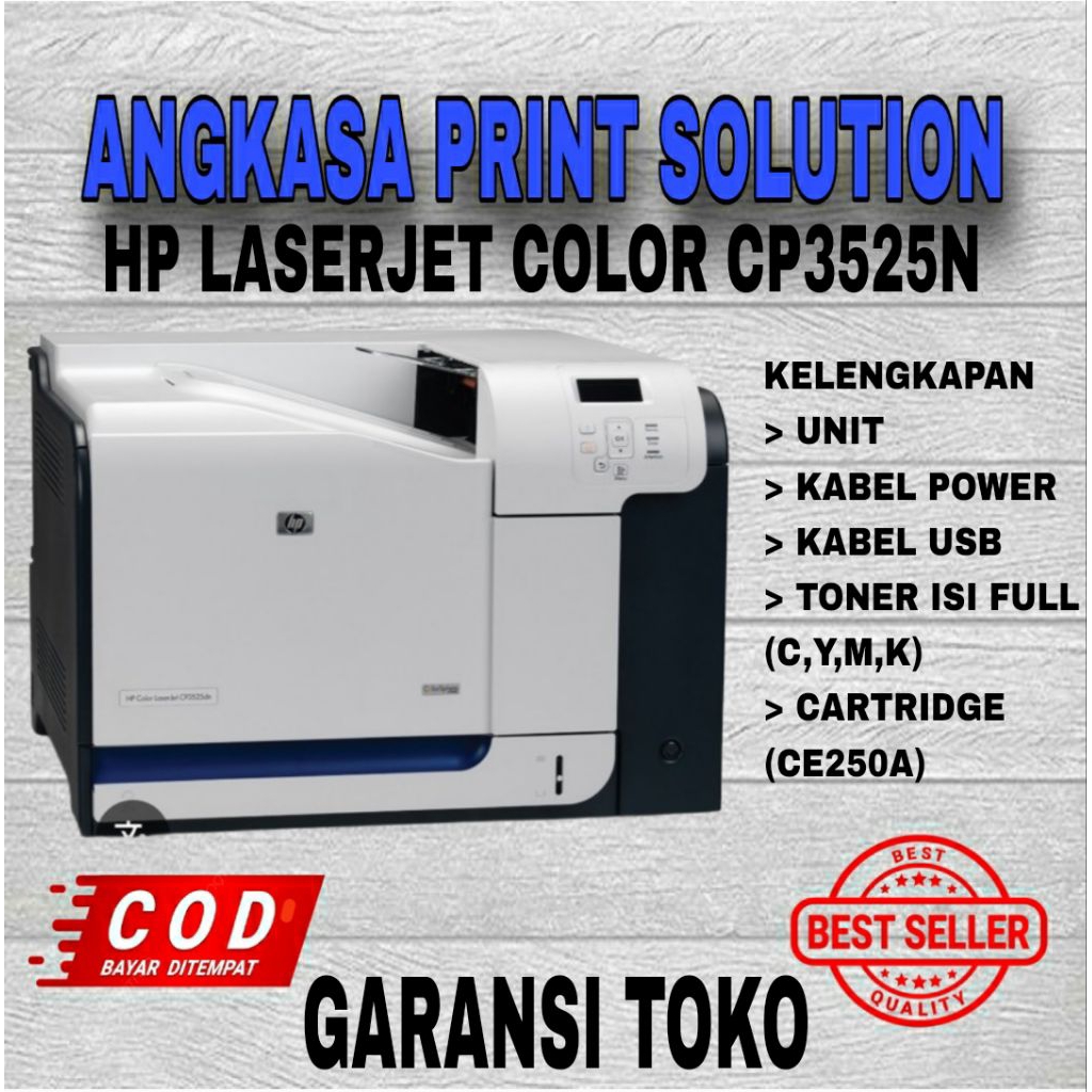 Jual Printer Color Hp Laserjet Cp3525n Print Stiker Label Dll Siap ...