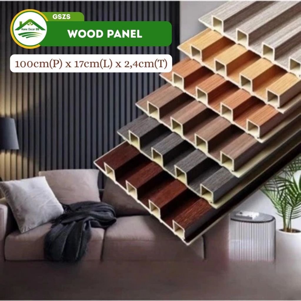 Jual Wood Wall Panel Dekorasi Dinding 170x22mm 1 Meter Anti Rayap Dan ...